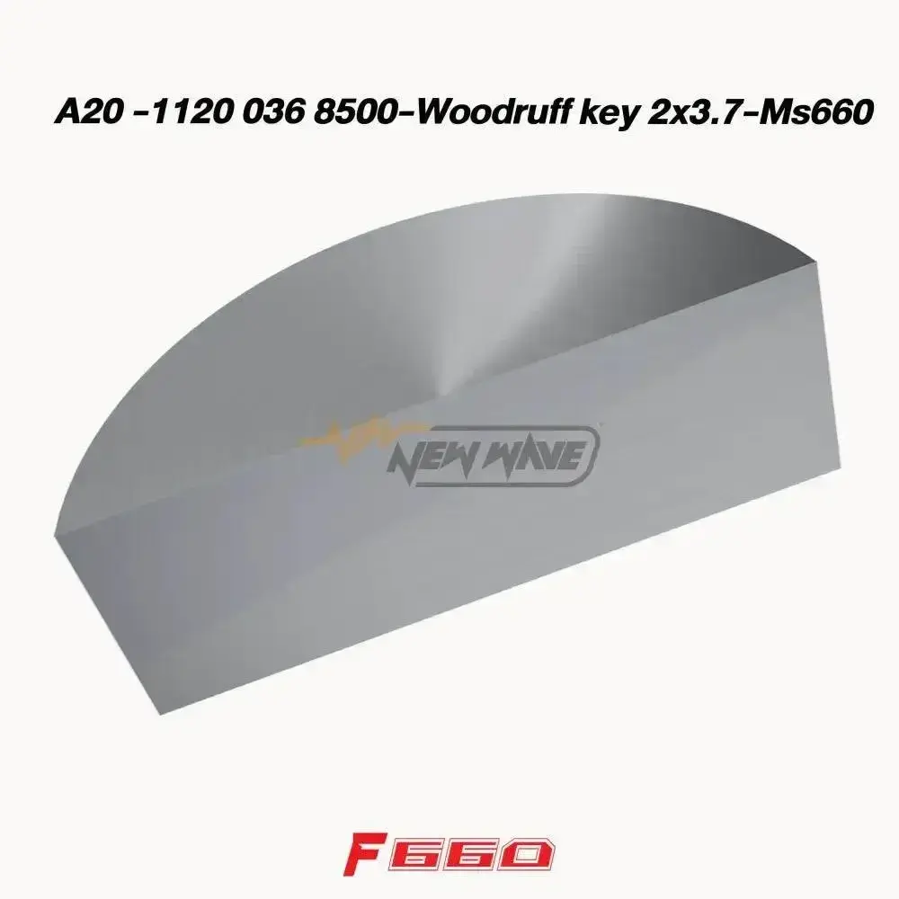 A20 - 1120 036 8500-Woodruff key 2x3.7-Ms660
