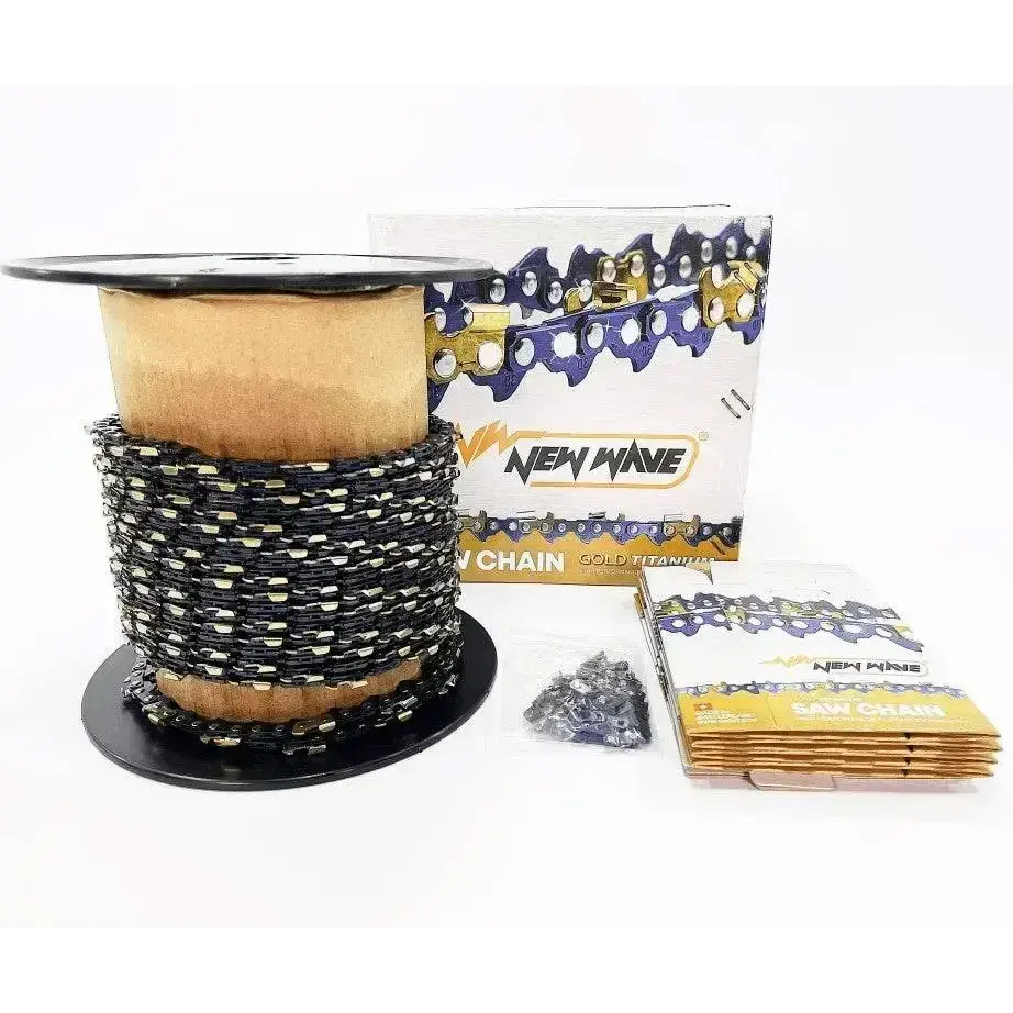 โซ่ม้วน NEWWAVE 3636 (3/8p) (แบบซอย) Titanium100%