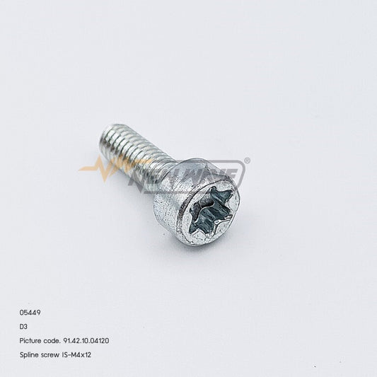 05449 Spline screw IS-M4×12 D3 9800 Super