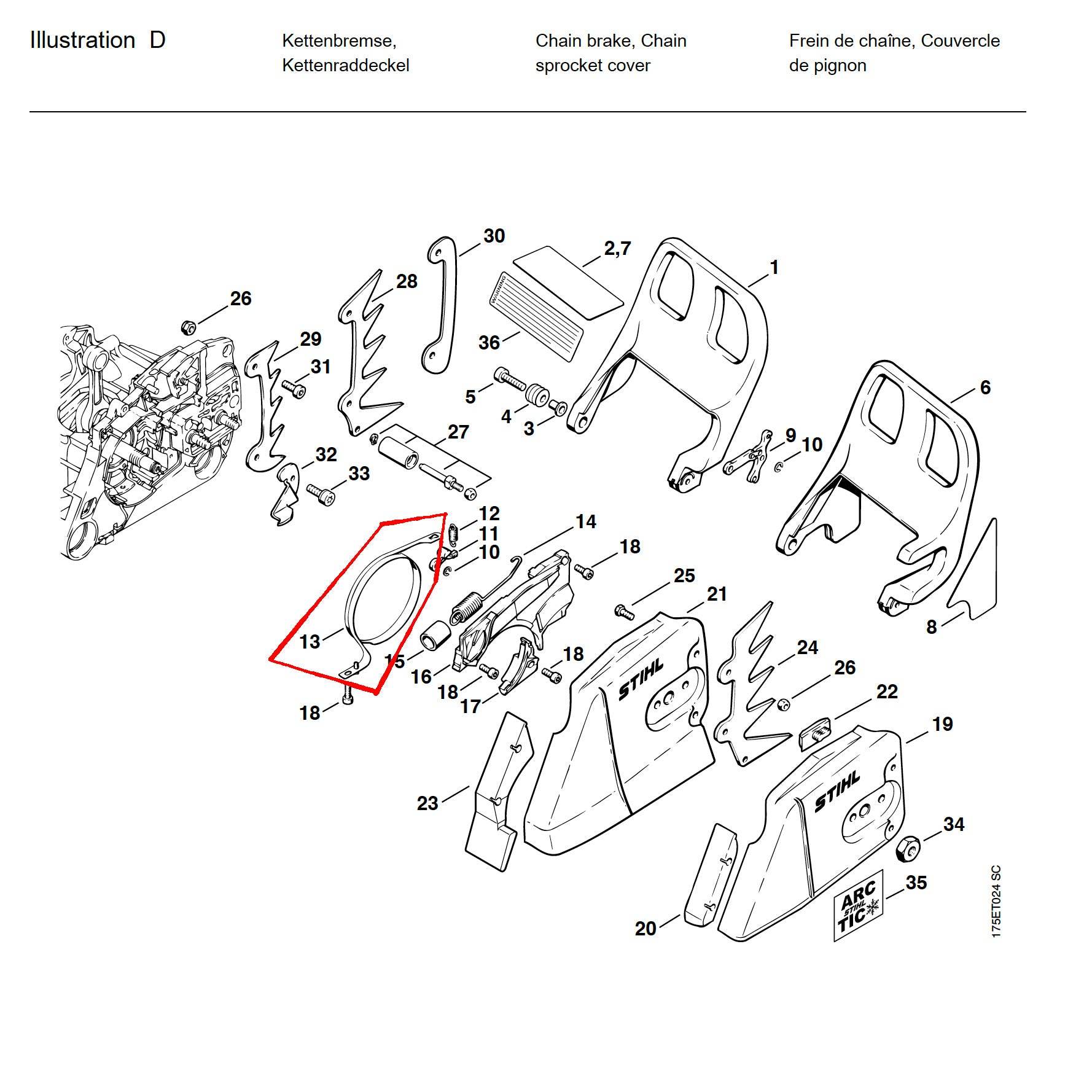 05778 BRAKE BAND MS440 D13 - GUCUT