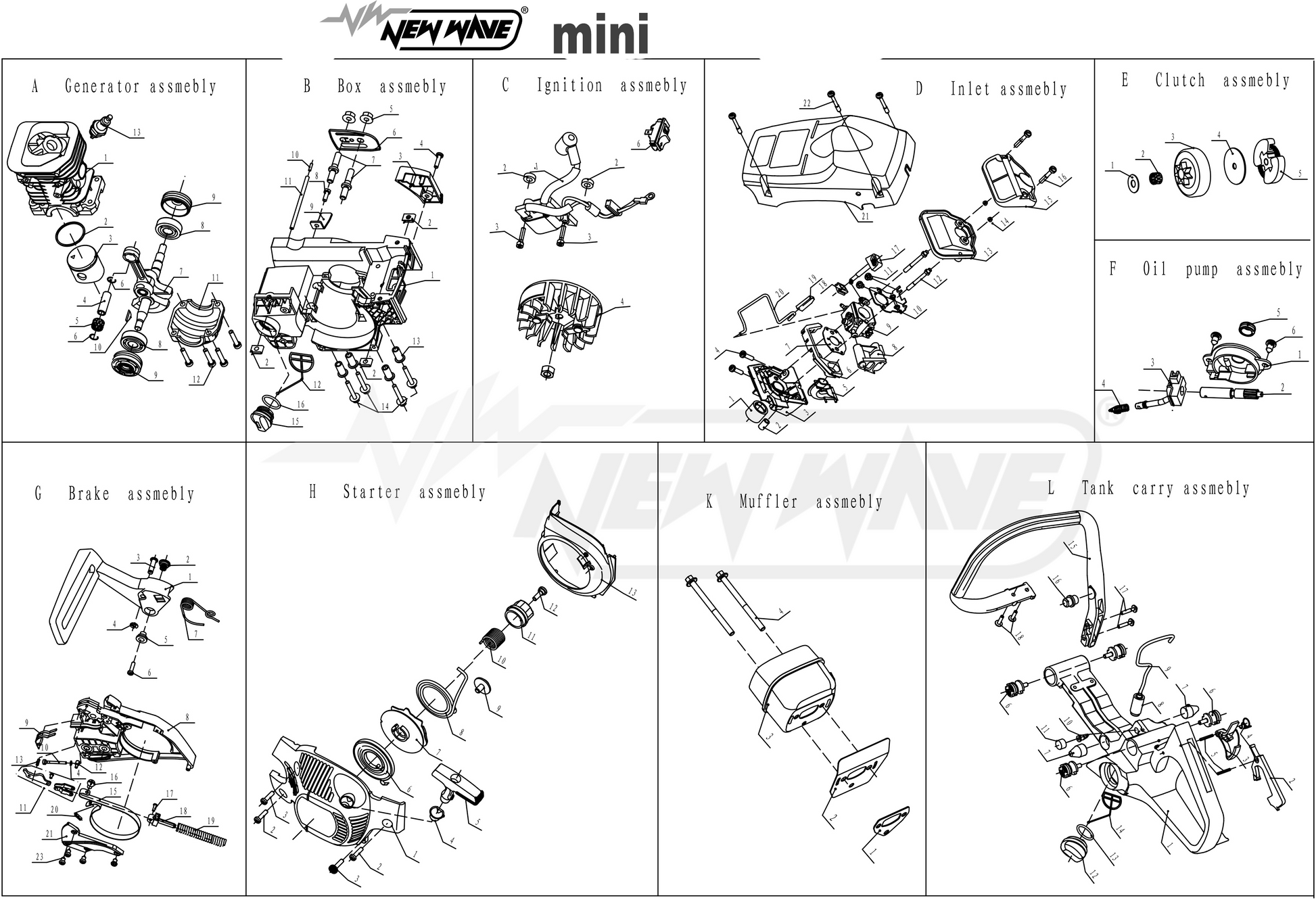 02912 Screw M4x16 MINI G6 - GUCUT