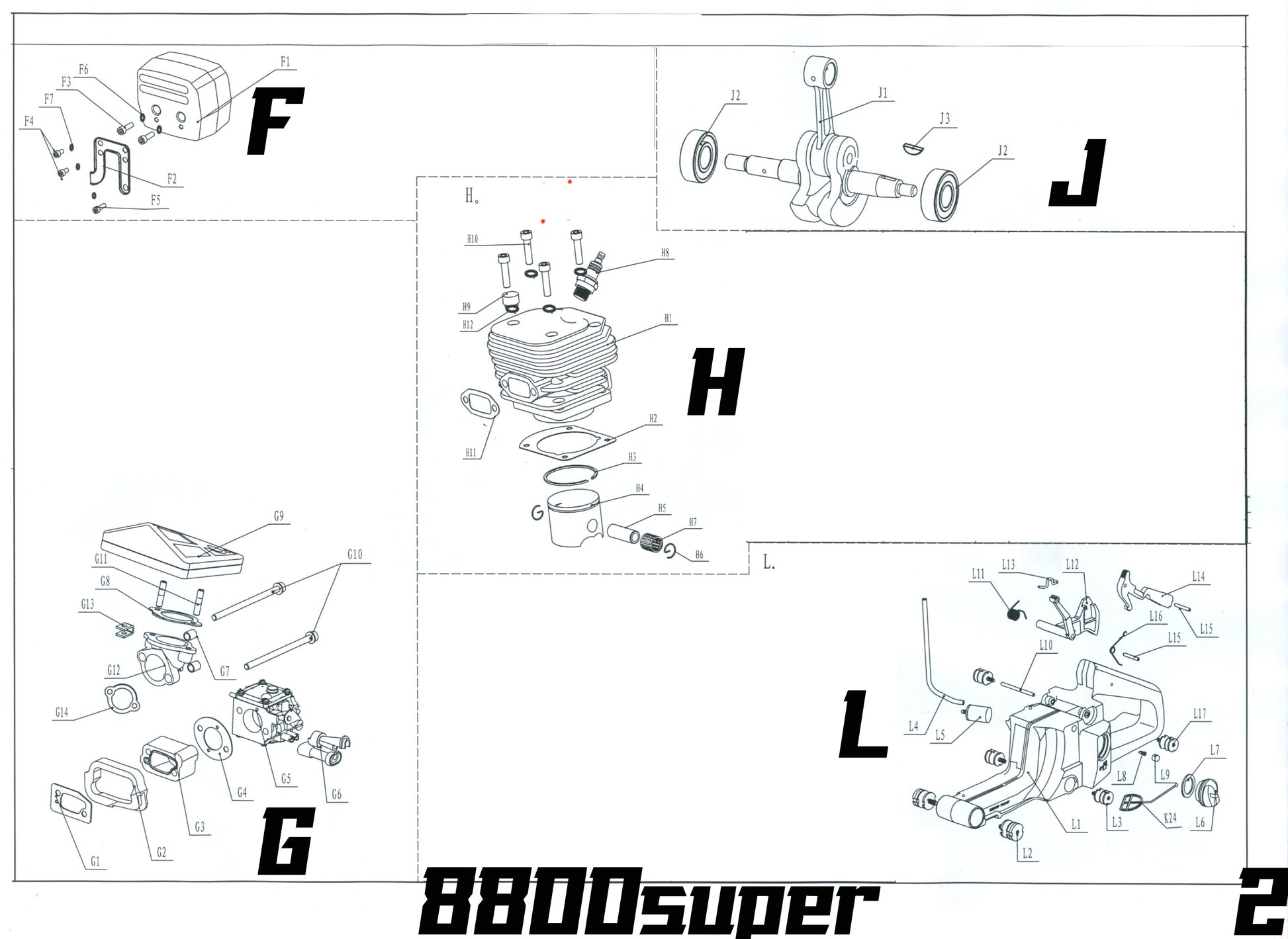 04698 throttle interlock arm 8800SP L14 - GUCUT