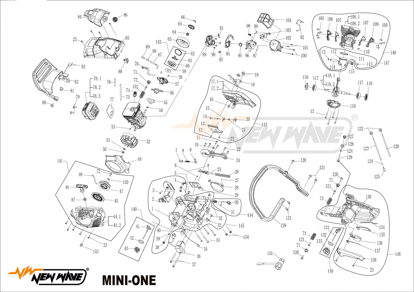 05354 ชุดสตาร์ท MINI-ONE NO.141