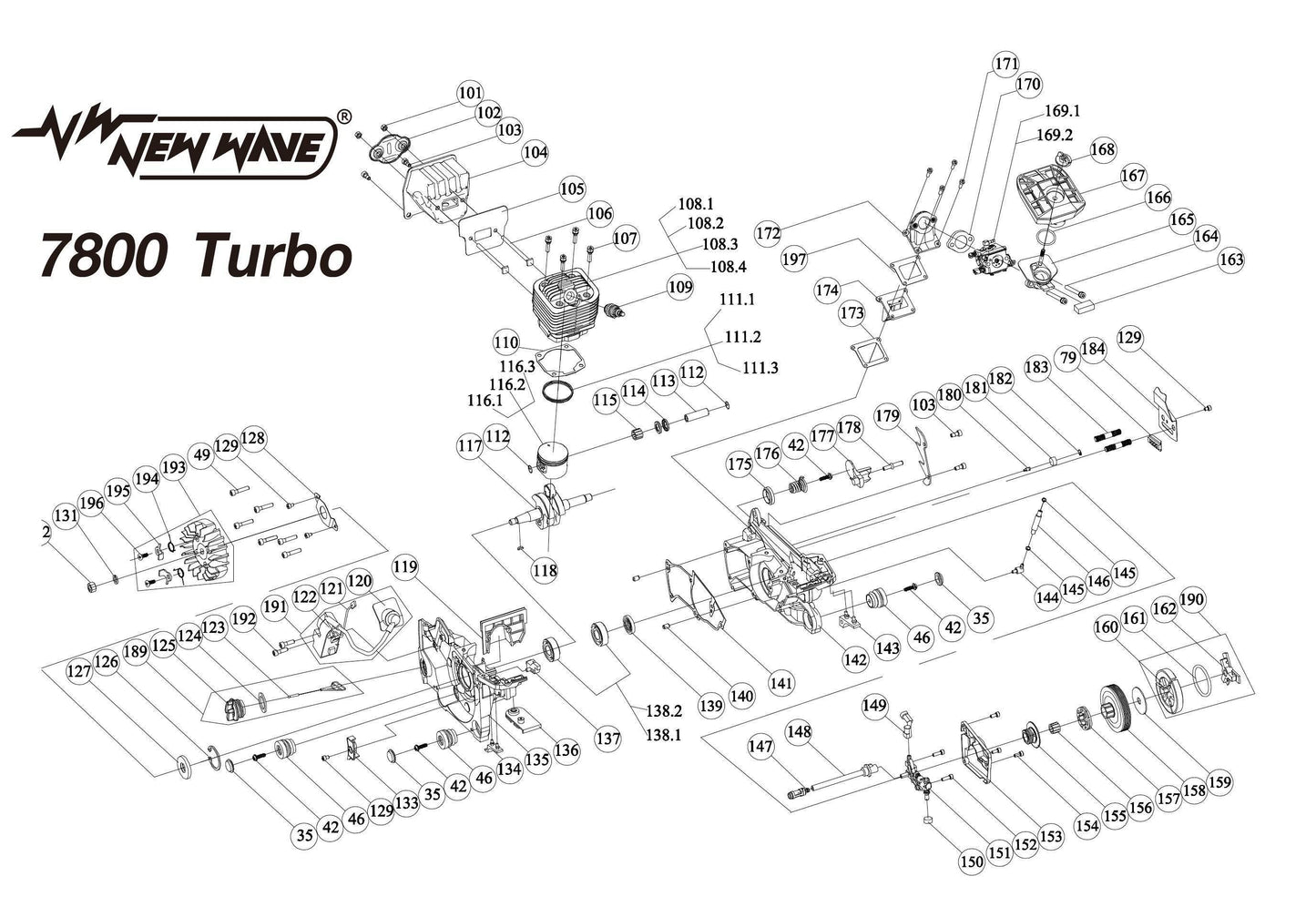 00842 ชุดสตาร์ท (EASY START) NO.185.1 7800TB - GUCUT