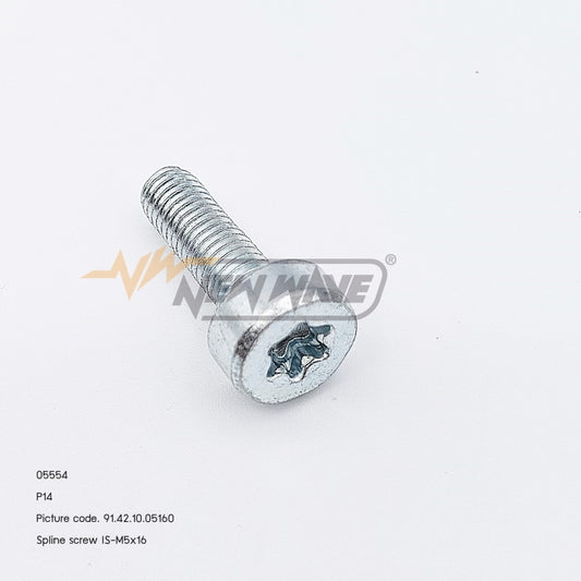 05554 Spline screw (IS-M5×16) 9800 P14